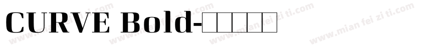 CURVE Bold字体转换